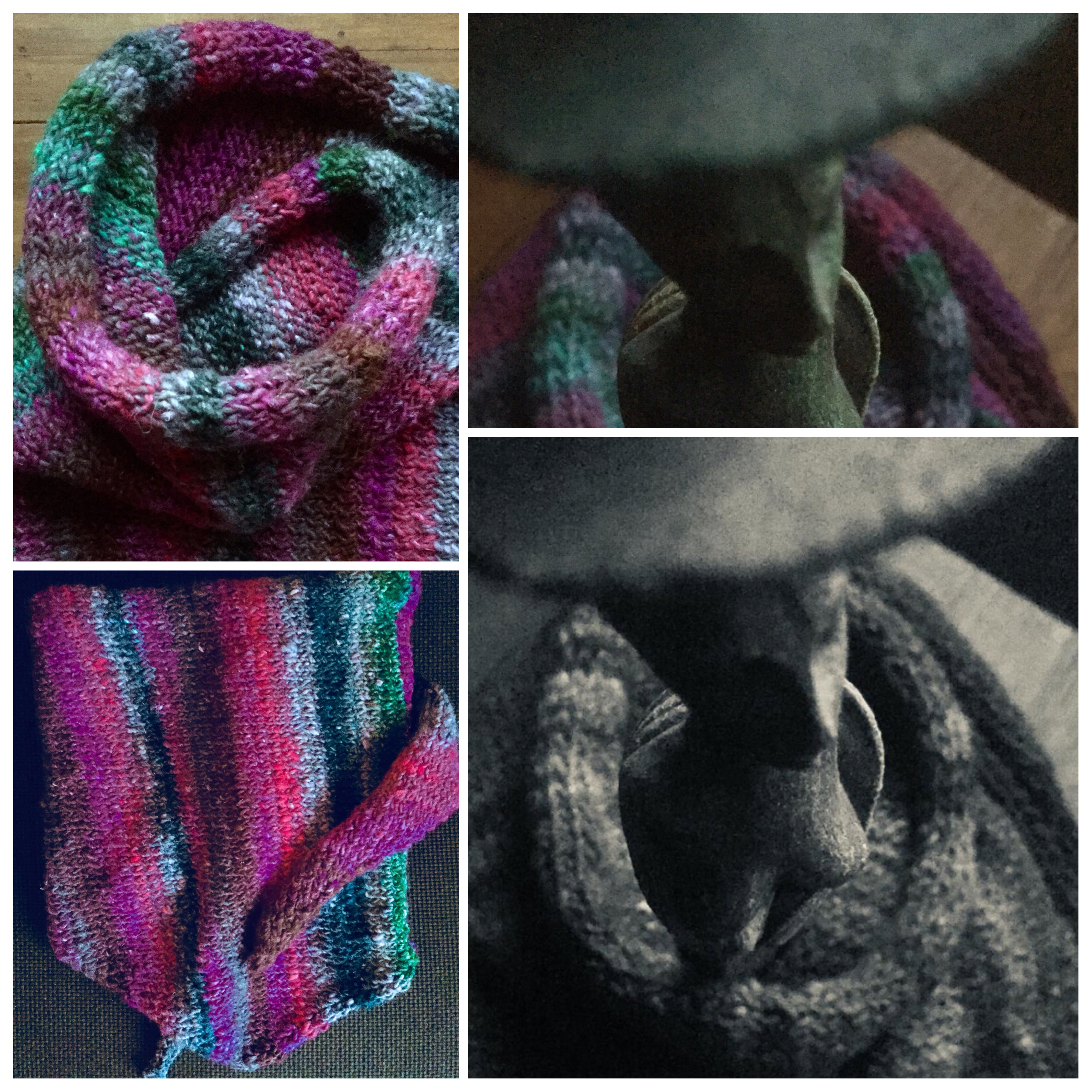 Dreiecksschal 'très jolie' aus Noro Kama